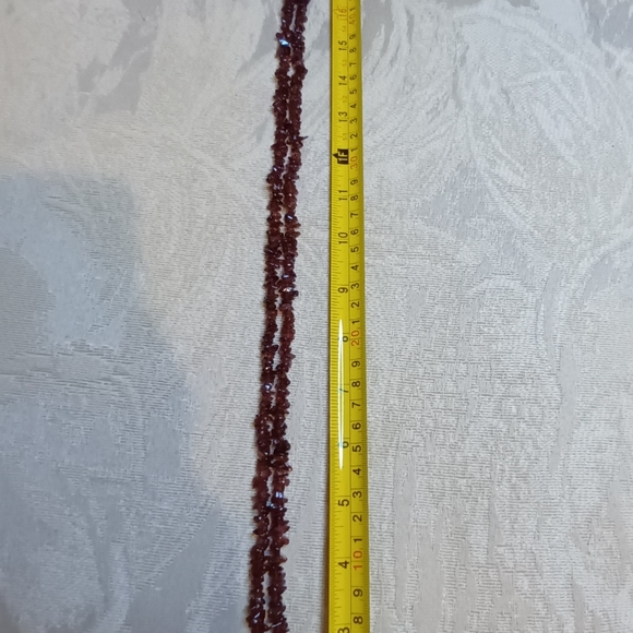 Rhodolite Garnet Chip Necklace - Picture 4 of 4